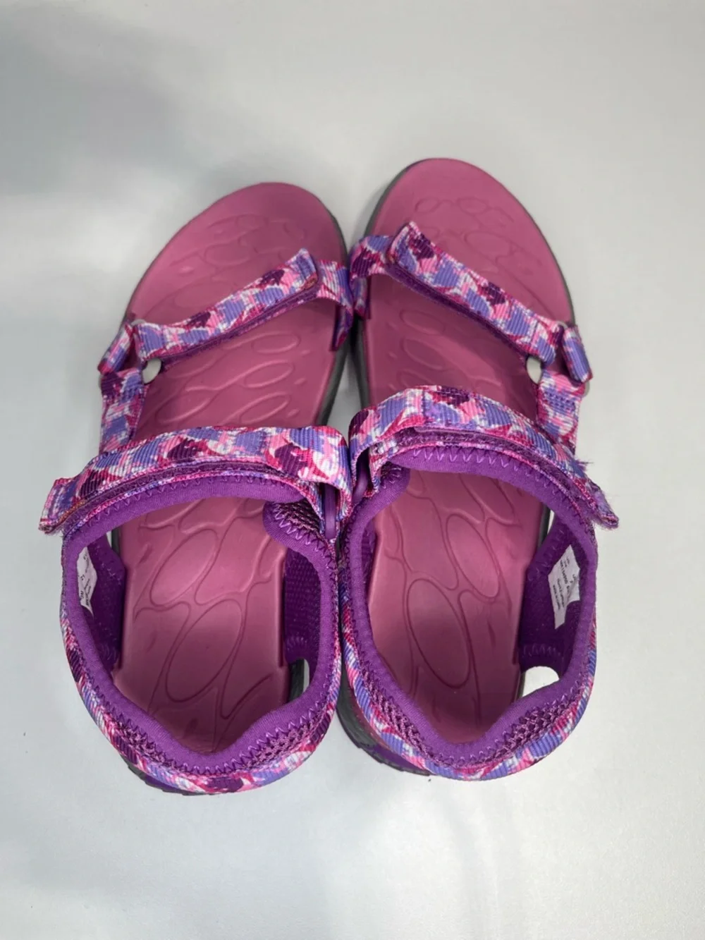 Merrell Girls Size 3 Purple Pink Patterned Kahuna Web Strap Sandals